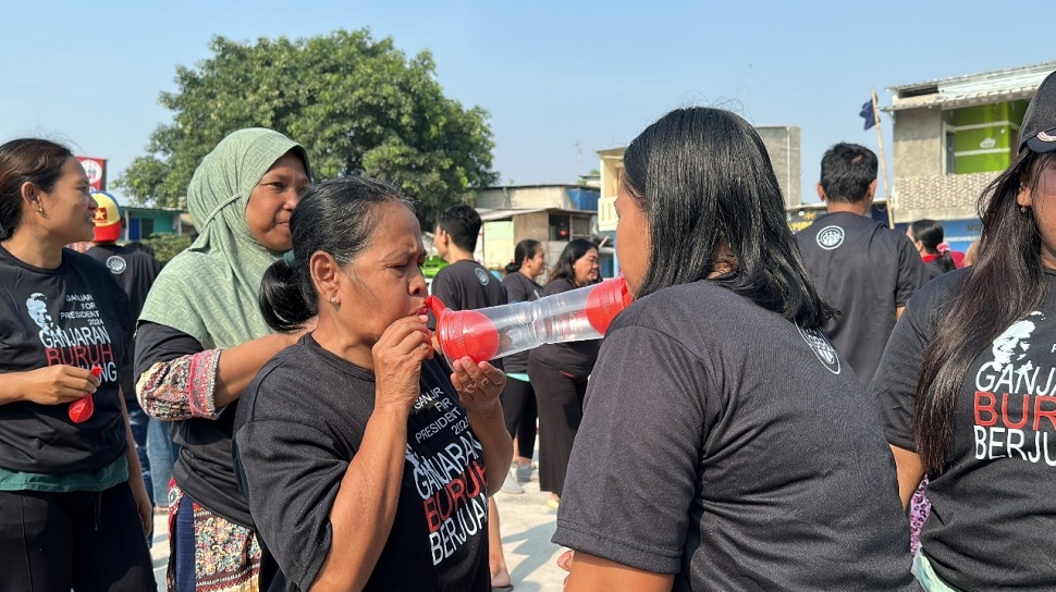 Buruh yang Tergabung Dalam GGB Gelar Lomba Susun Puzzel di Jakarta Utara